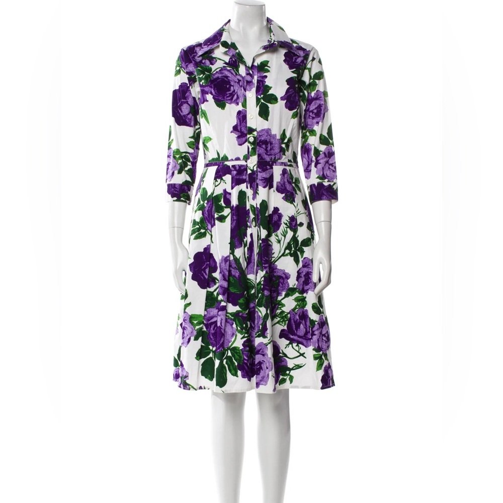 Samantha Sung Purple Floral Dress